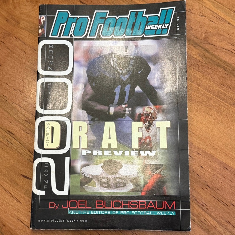 Vintage 2000 Pro Football Weekly Draft Preview Joel Buchsbaum NFL Magazine Y2K